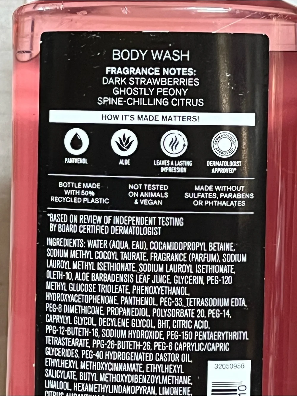 Bath & Body Works Ghoul Friend Pink & Black Body Wash